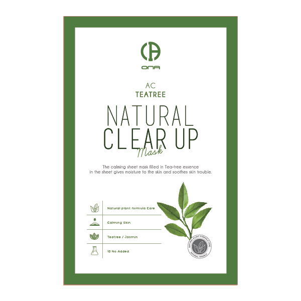 ONA Natural Clear Up Teatree Mask - 23g