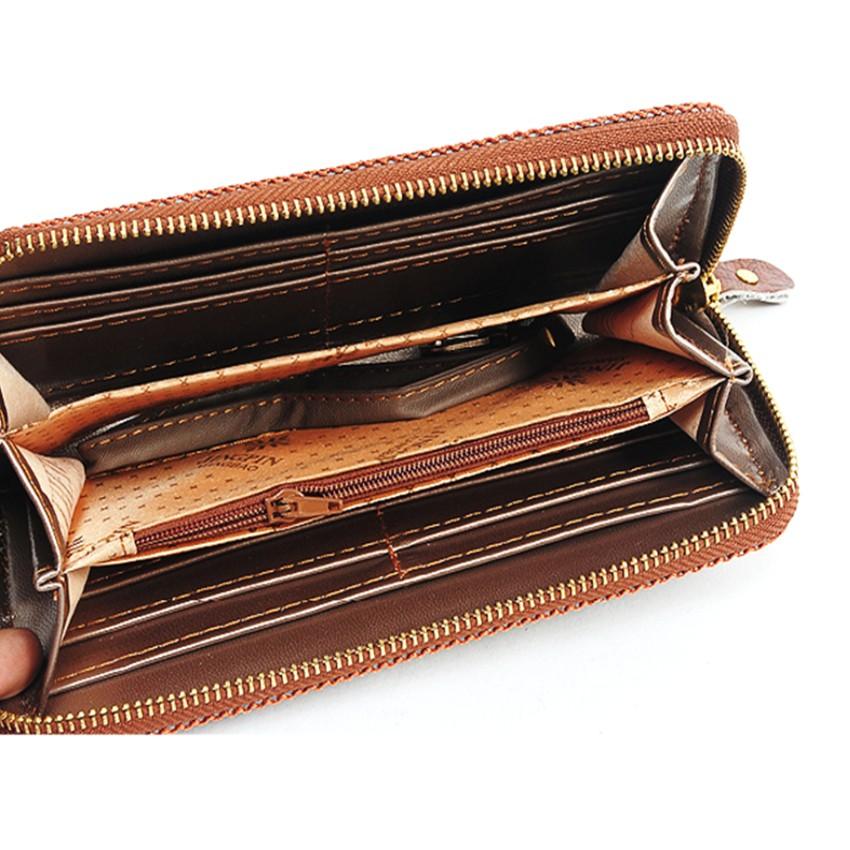 Ví nữ da thật khâu kiểu dáng riêng biệt 204422