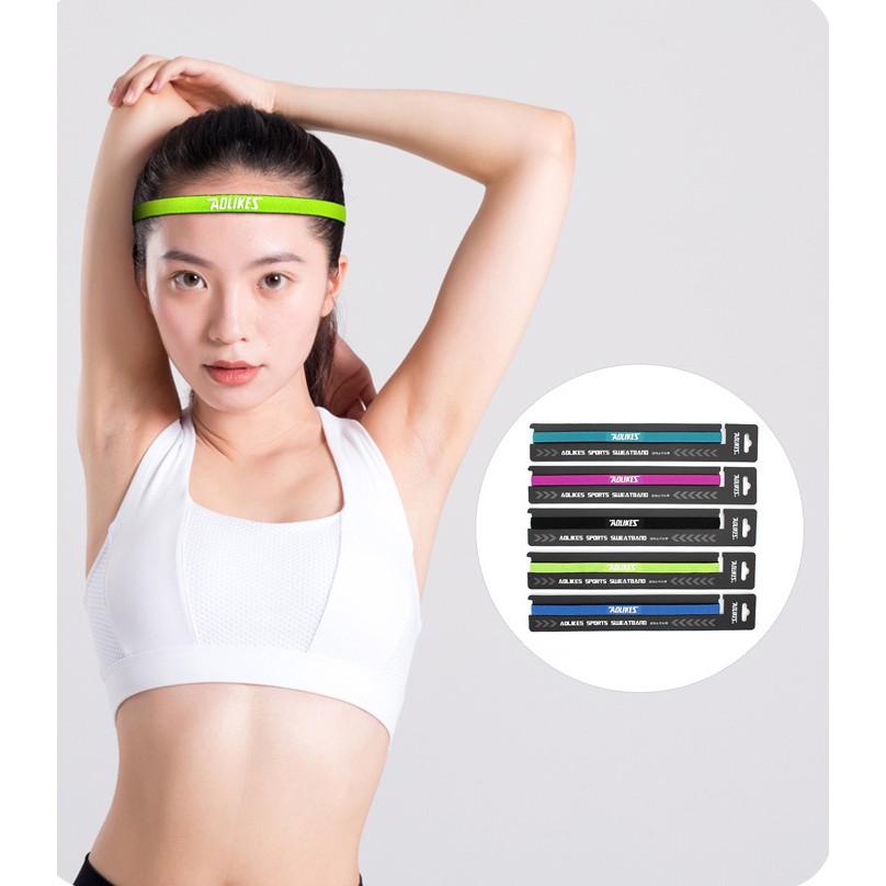 Băng Chặn mồ hôi trán Aolikes Chính Hãng, Thể Thao sành điệu co dãn chống trượt TT17