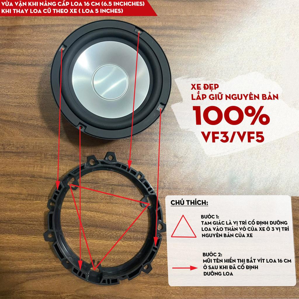 VINFAST | Combo dưỡng loa, giắc cắm VF 6, VF7 VF8 VF9 Lux A, Lux SA độ loa giữ nguyên bản và an toàn