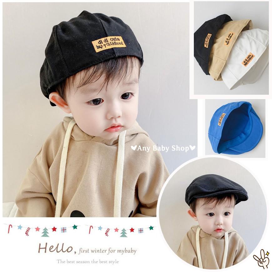 Nón Mũ nồi Beret đội được hai kiểu cho bé nhiều màu cực cool