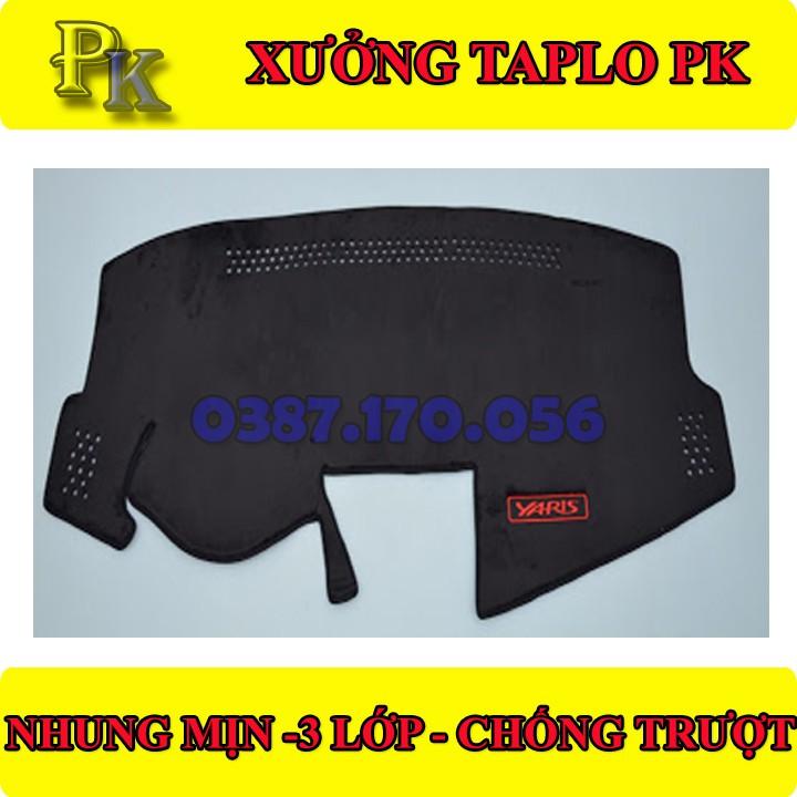 THẢM TAPLO NHUNG XE YARIS- THẢM TAPLO YARIS- THẢM TAPLO DA XE YARIS CHUẨN FORM-NANOPK