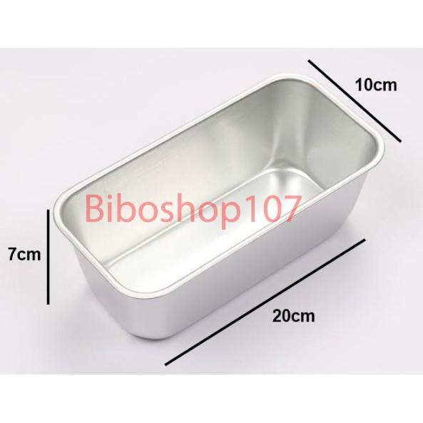 Khuôn nhôm đúc hình chữ nhật dùng làm bánh