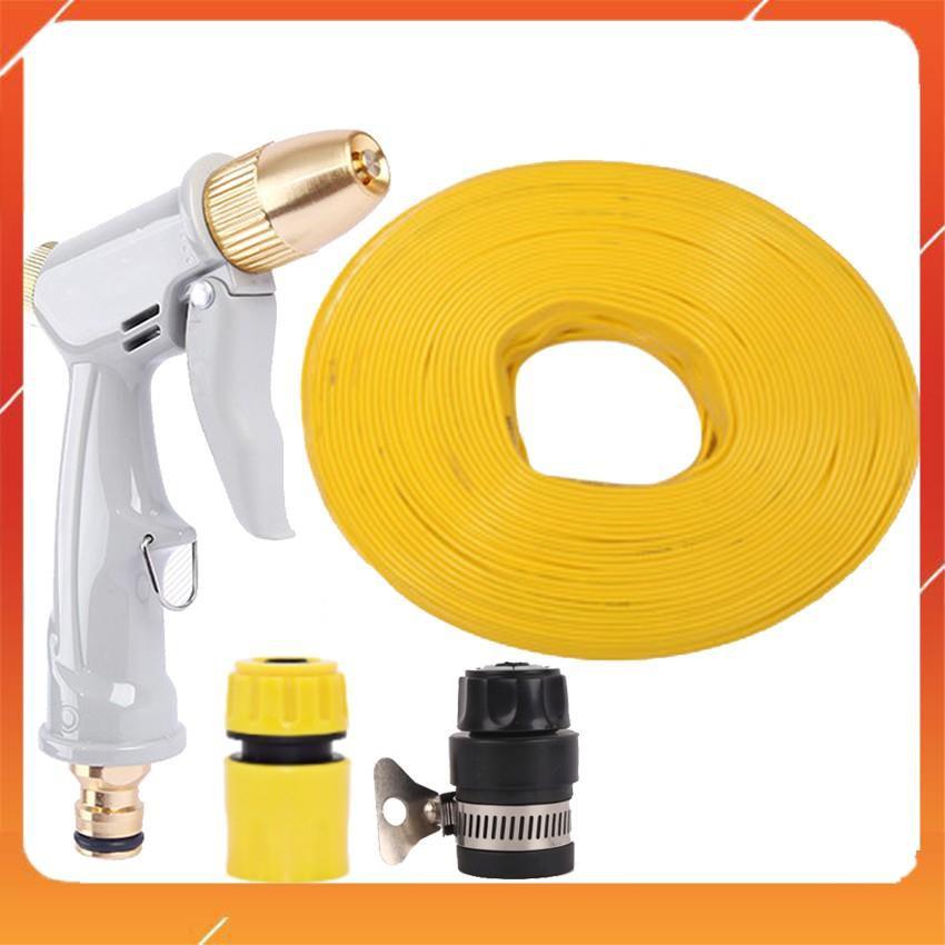Bộ dây vòi xịt nước rửa xe, tưới cây tăng áp 3 lần, loại 20m 206846