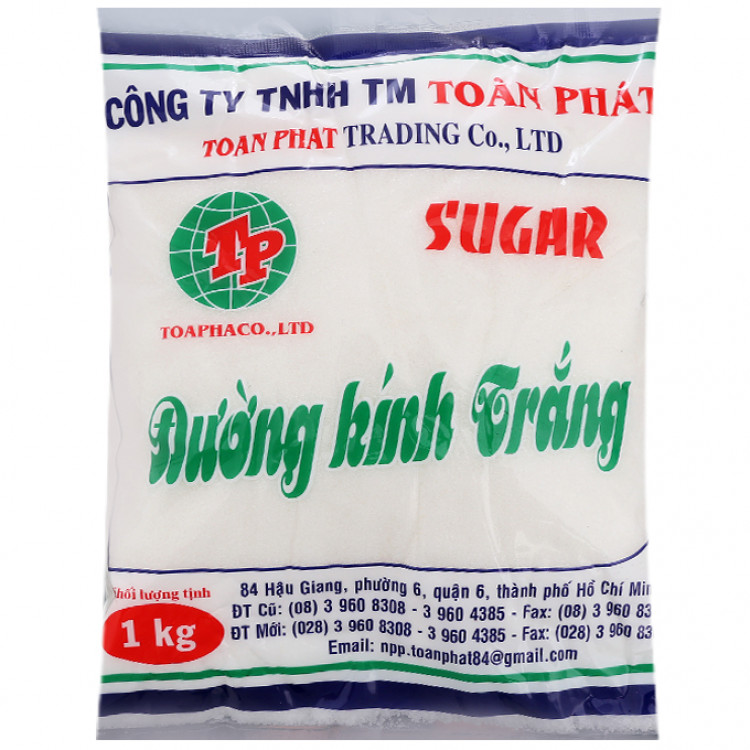 Đường kính trắng Toàn Phát gói 1kg