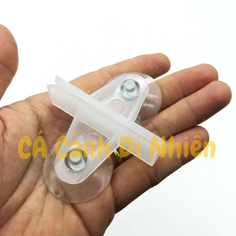 Chân hít cao su giữ kính ngăn hồ cá (kẹp kính 8mm)