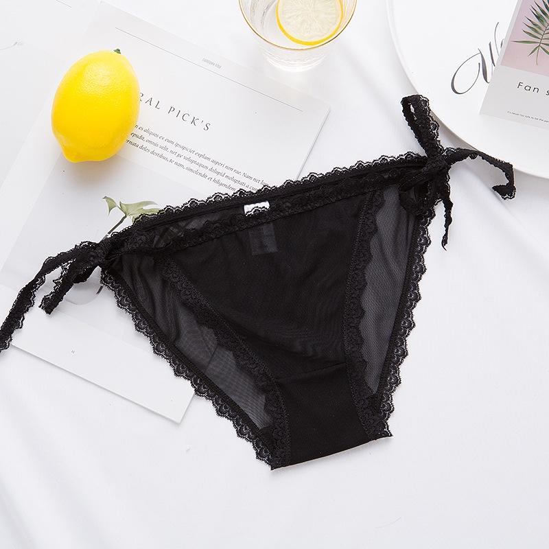 Quần lót nữ thắt dây lưng viền ren sexy kháng khuẩn QLN12