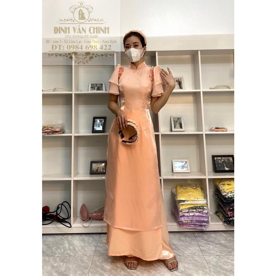 Áo Dài Cách Tân Nữ Vải Tơ Organza