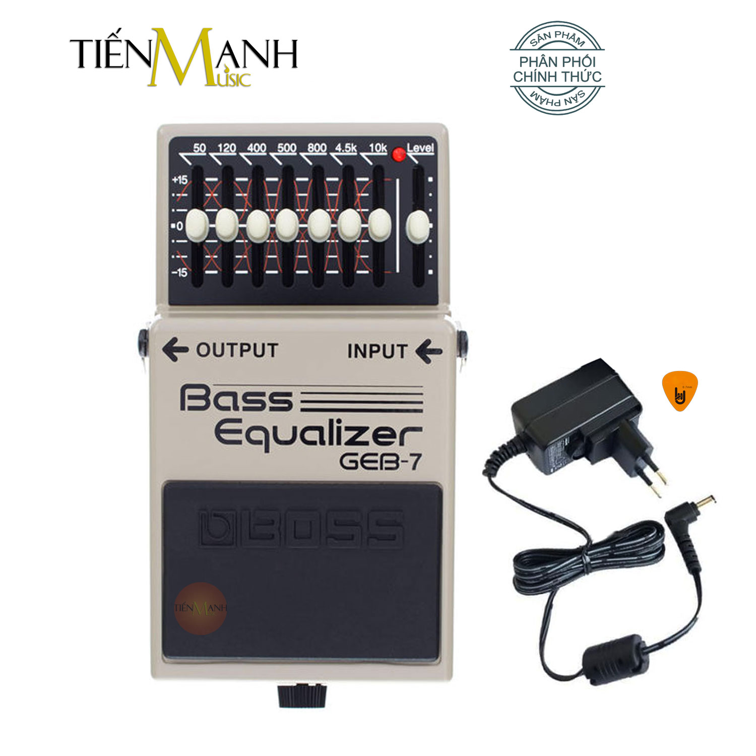 Phơ Guitar Boss GEB-7 Bass Equalizer - Bàn Đạp GEB7 Fuzz Pedals Effects GEB 7 Hàng Chính Hãng - Kèm Móng Gẩy DreamMaker - Kèm Nguồn Nux 9V