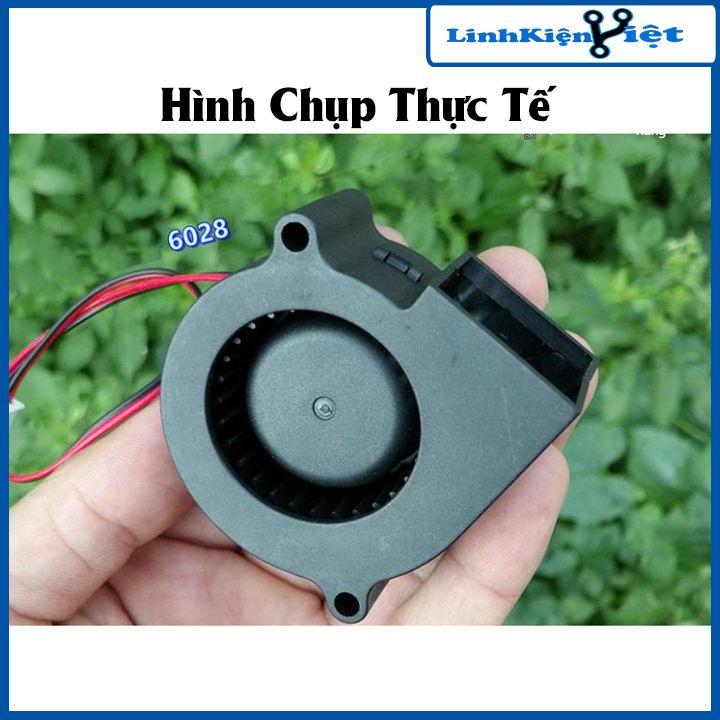 Quạt sên 6028 điện áp 12VDC kích thước 6x6x2.8cm công suất cao