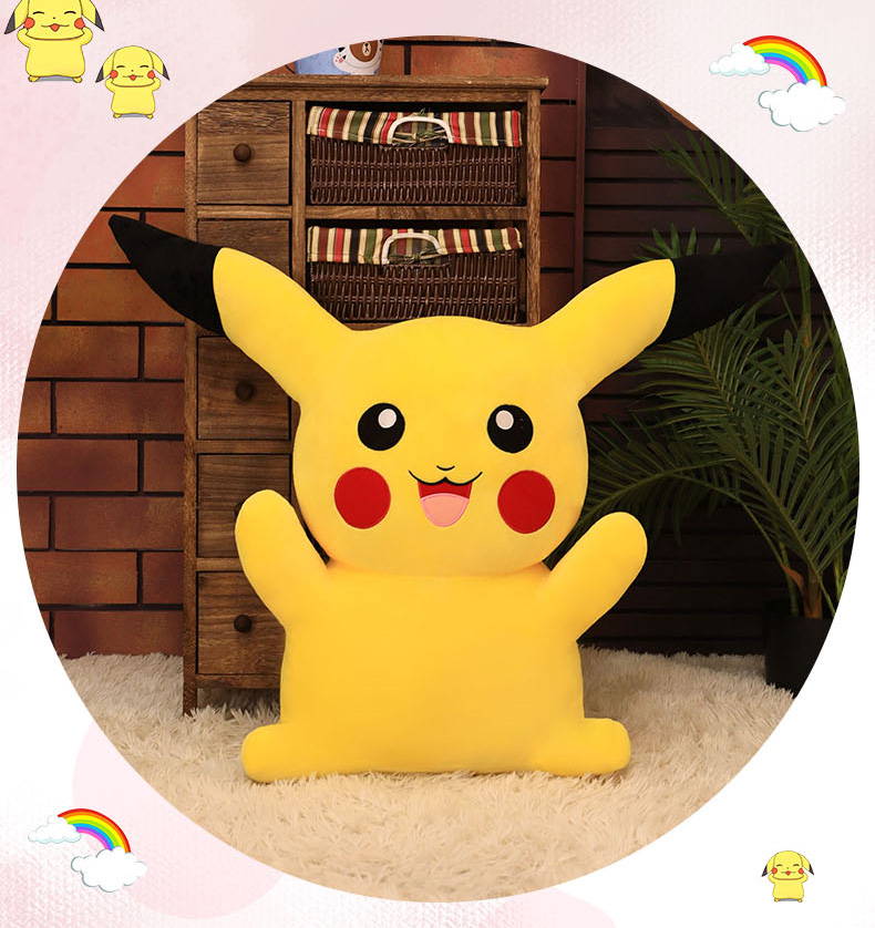 Gấu bông Pikachu dạng vuông cute, dễ thương cho bé (20cm---&gt;40cm) hàng việt nam cao cấp, an toàn cho trẻ nhỏ