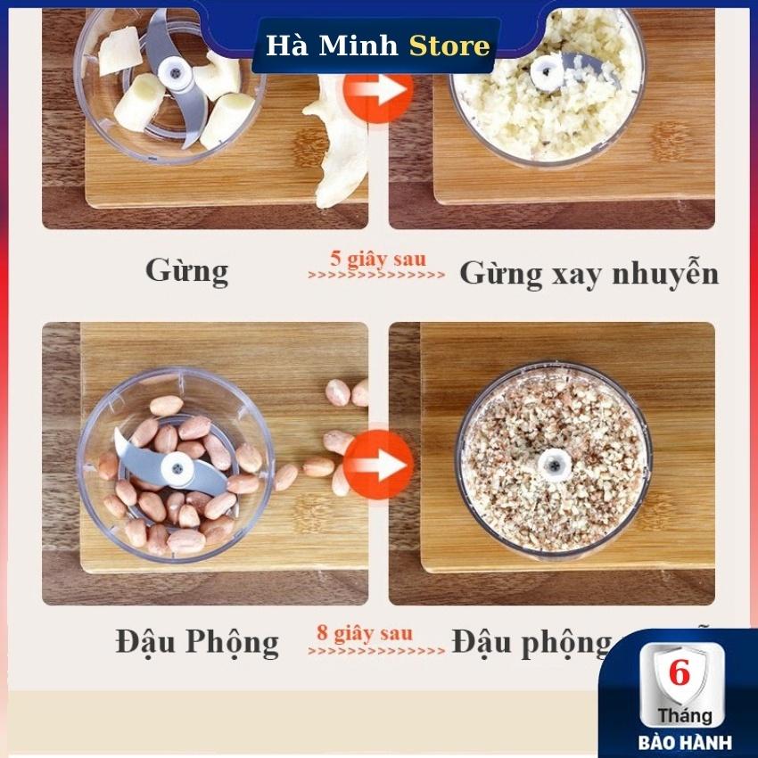 Máy Xay Mini Cầm Tay Sạc Pin Cao Cấp Dung Tích 250ML - Máy Xay Tỏi Ớt Cầm Tay Đa Năng