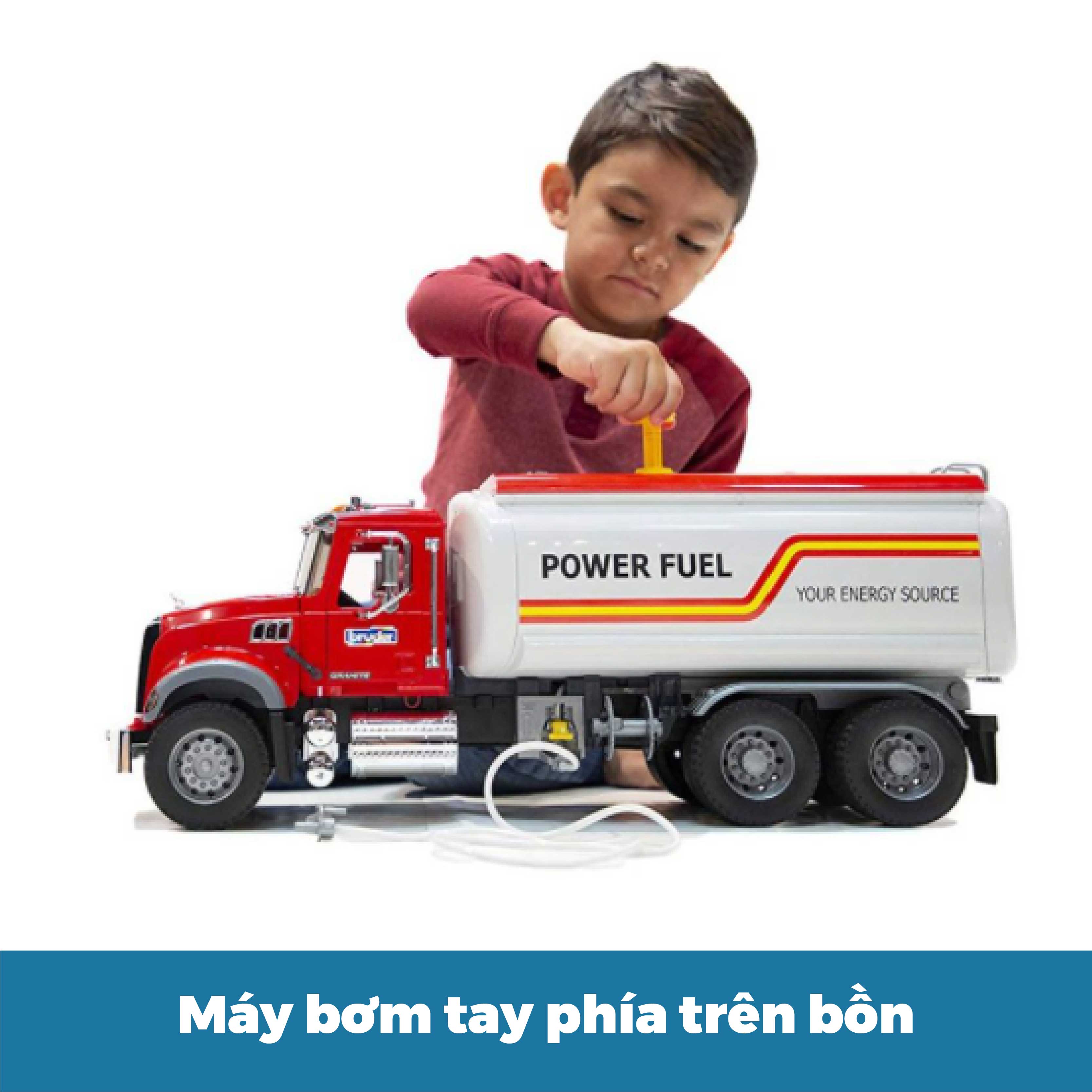 Đồ chơi BRUDER Xe chở xăng MACK BRU02827