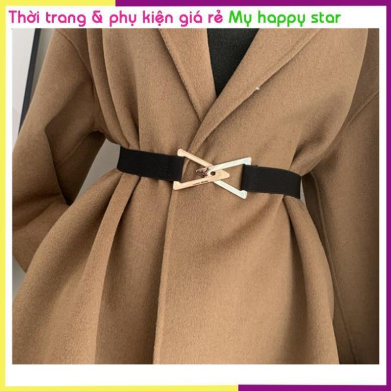 Thắt lưng co giãn khóa tam giác cá tính TL64