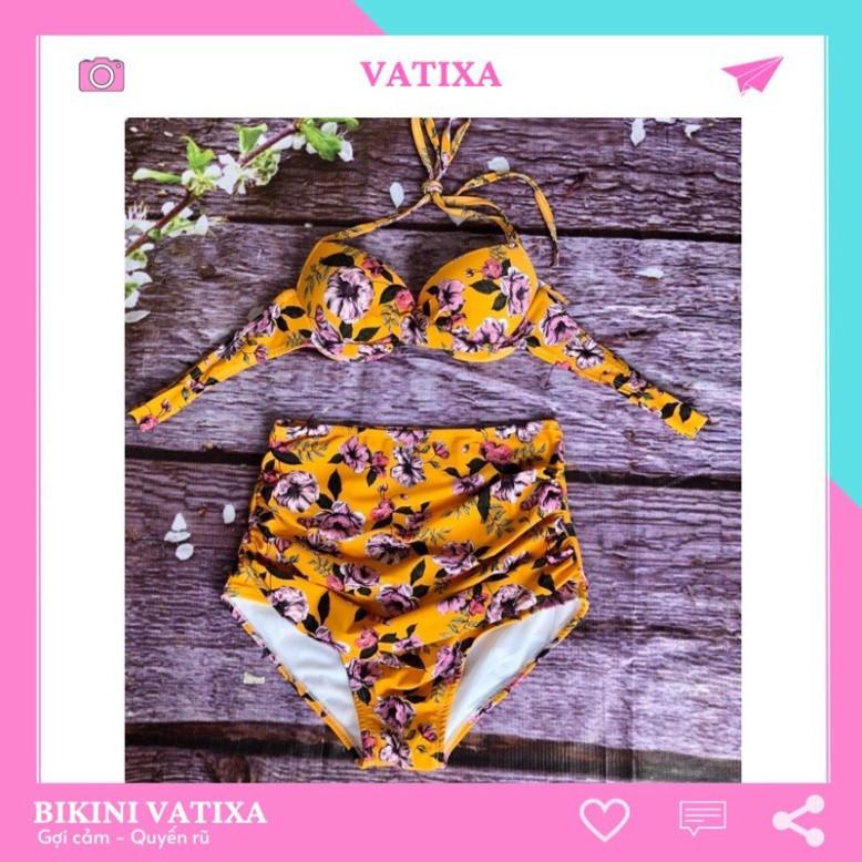 freeship Bikini đồ bơi 2 mảnh đẹp kín đáo quần cạp cao VATIXA BKN06