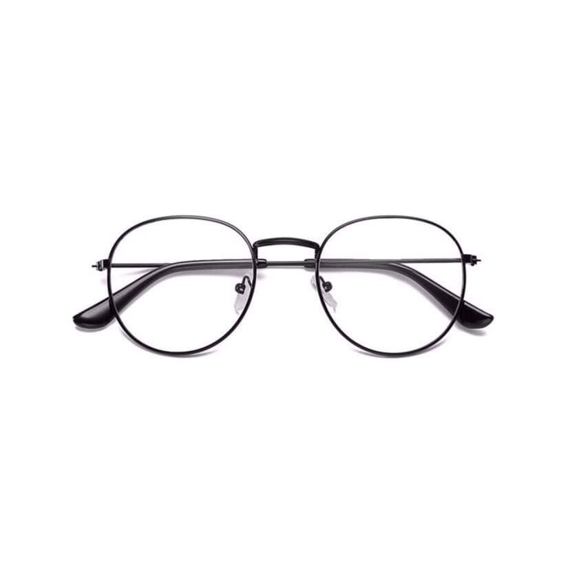 Gọng Kính Cạn Vintage Mắt Tròn Nhỏ Gọng Kim loại Nhẹ (Đen)