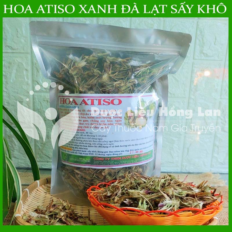 1kg HOA ATISO xanh Đà Lạt sấy khô nguyên chất loại 1