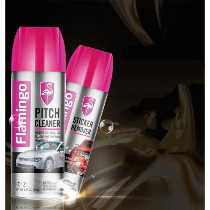 Combo 2 chai Chai tẩy nhựa đường cho ô tô Flamingo Pitch Cleaner chuyên dụng 450ml