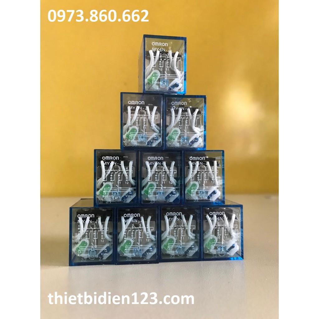 Rơ le trung gian Omron 8 chân kèm Đế MY2N-J