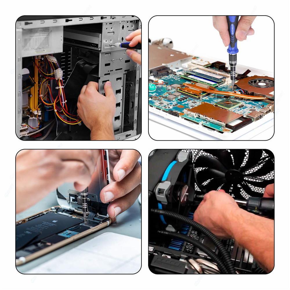 80 in 1 Electronics Repair Tool Kit for Cell Phone Watch PC MacBook Laptop