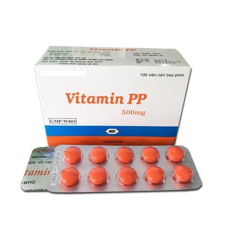 VITAMIN PP-HỖ TRỢ ĐẸP DA, GIẢM MỠ MÁU, BỔ NÃO