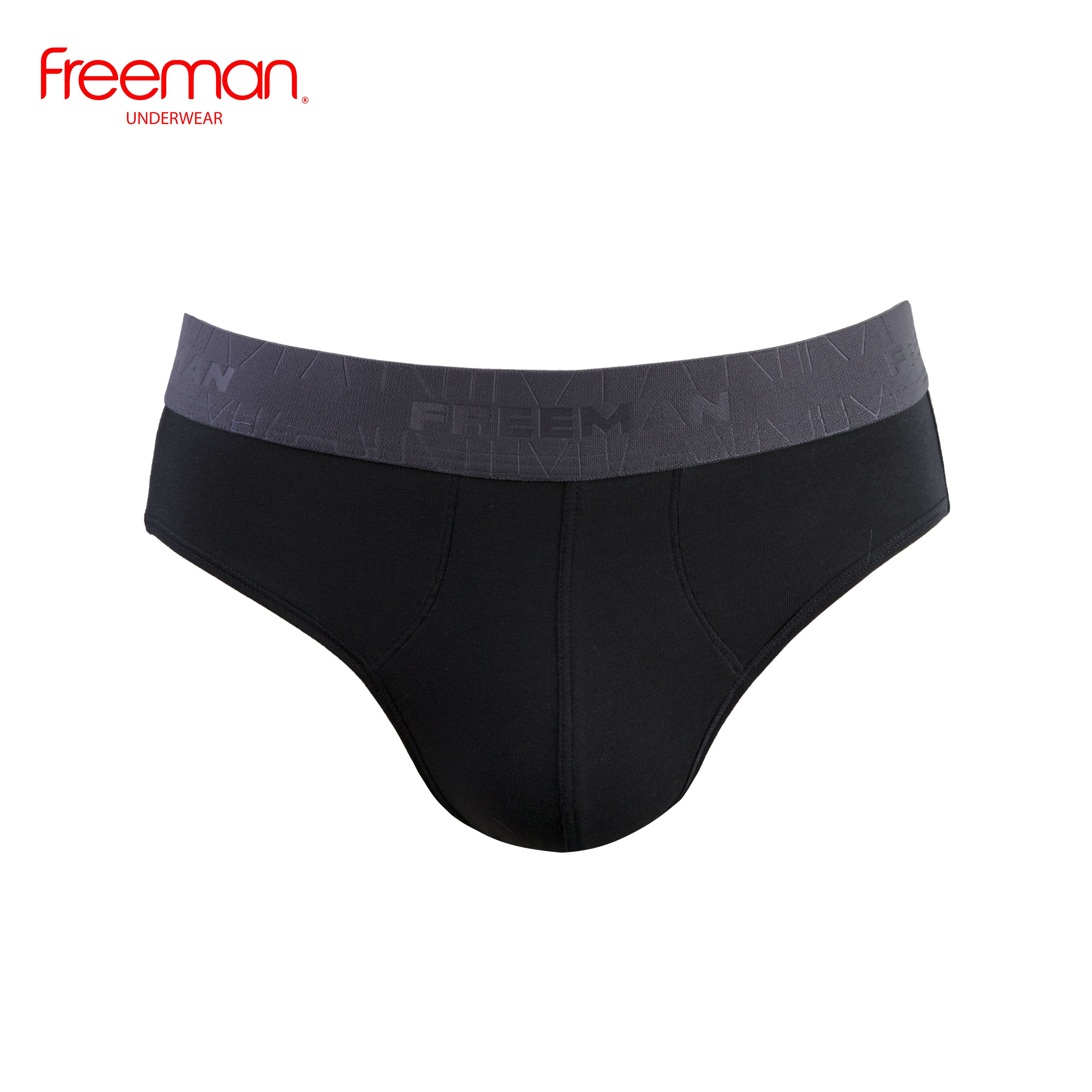 Combo 3 Quần lót nam Freeman chất liệu cotton spandex thấm hút mồ hôi tốt, thiết kế lưng bản lớn trẻ trung 6057