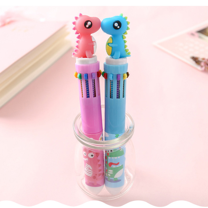 Bút Bi Nhiều Ngòi Hình Thú - Bút Bi 10 Ngòi Hình 3D Kiểu Dáng Xinh Xắn Đáng Yêu