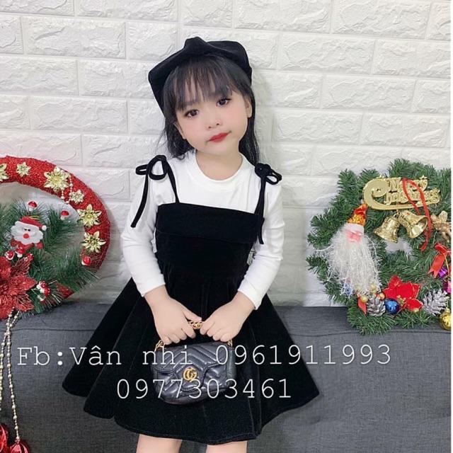 Sét váy nhung bé