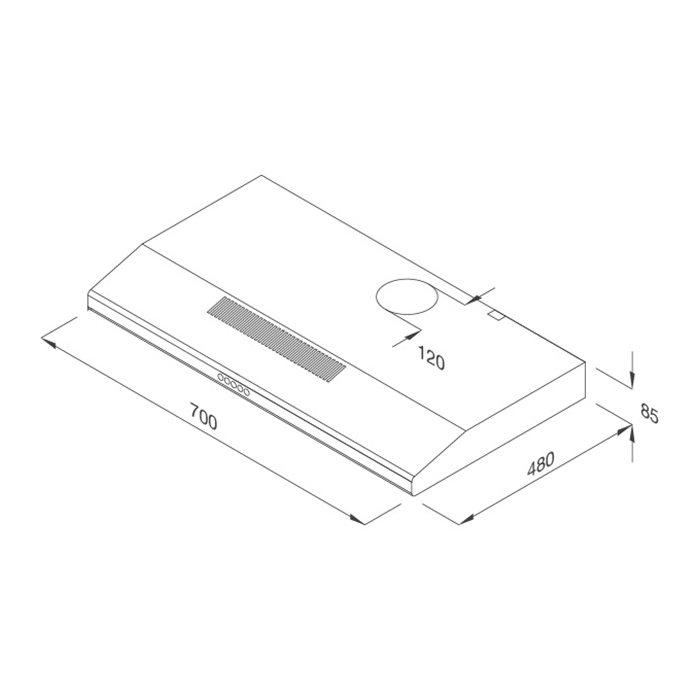 Máy Hút Khói Khử Mùi Malloca Classic H107 – Hàng Chính Hãng