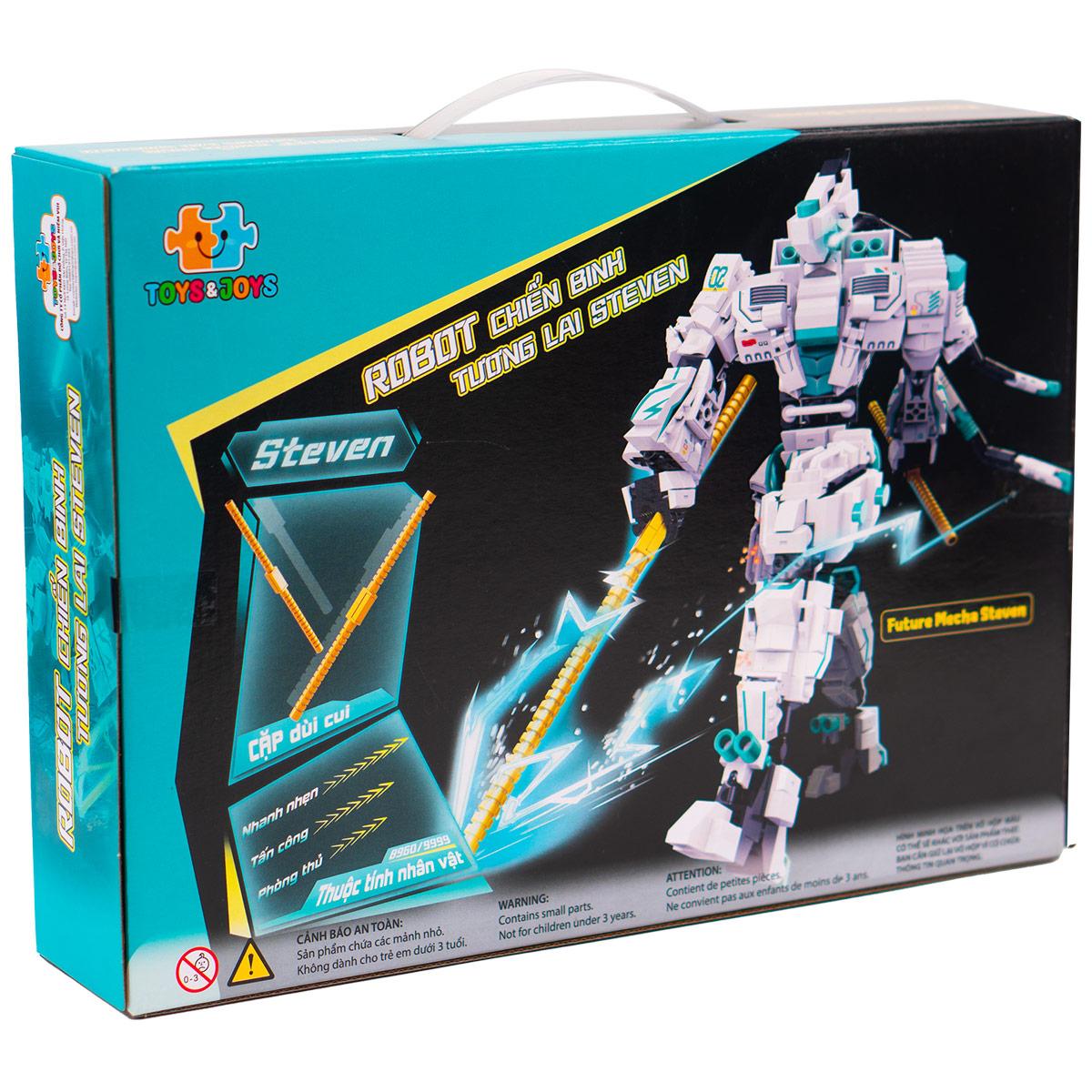 Đồ Chơi Lắp Ráp Robot Chiến Binh Tương Lai Steven - Future Mecha Steven - Toys&amp;Joys ET872 (602 Mảnh Ghép)