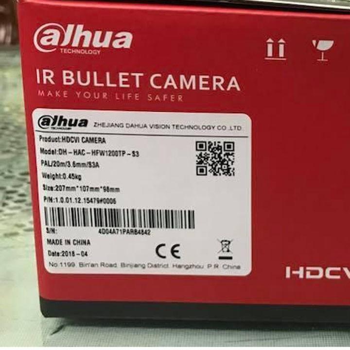 Hình ảnh Camera Dahua Có Mic 2 Mp DH-HAC-HDW1200EMP-A-S4 1080P - Hồng ngoại 50m - Hàng chính hãng