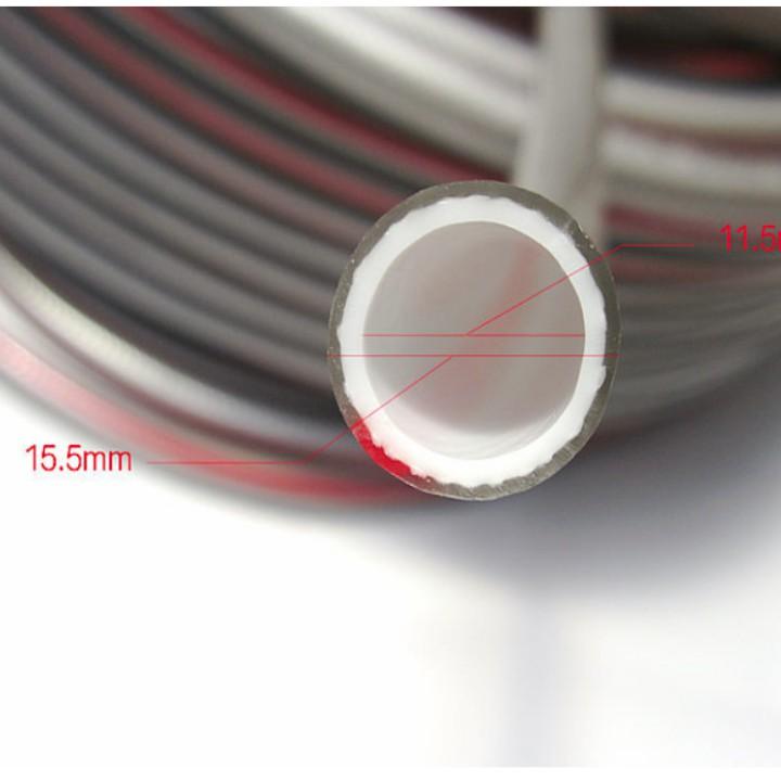 Bộ dây vòi xịt nước rửa xe, tưới cây . tăng áp 3 lần, loại 15m 206701-3 đầu đồng,cút đồng,+ tặng đai