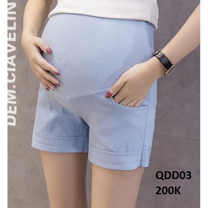 Quần đùi bầu kaki QDD03