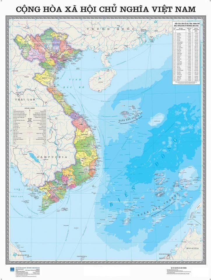 Tranh hành chính Việt Nam 34 tỉnh thành - Ép bóng đẹp