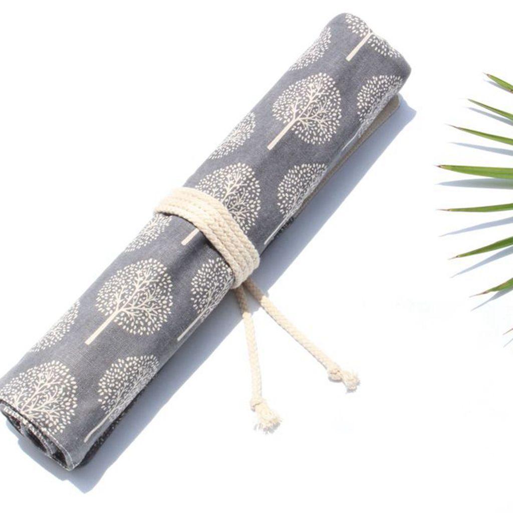 Vintage Chinese Style Canvas Packing Bag For Storage Brush