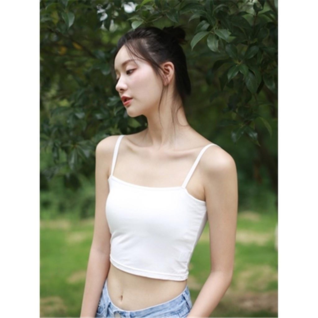 Combo 3 Áo Thun Gân 2 Dây Croptop Tạo Dáng Body Gợi Cảm