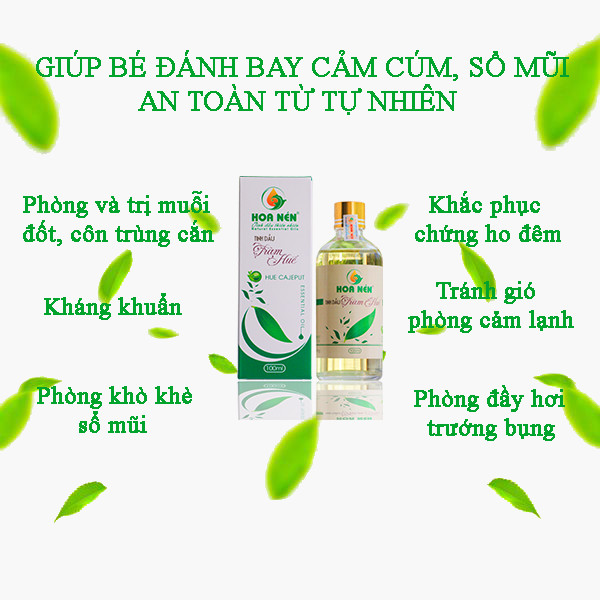 Tinh dầu tràm dạng lăn HOA NÉN
