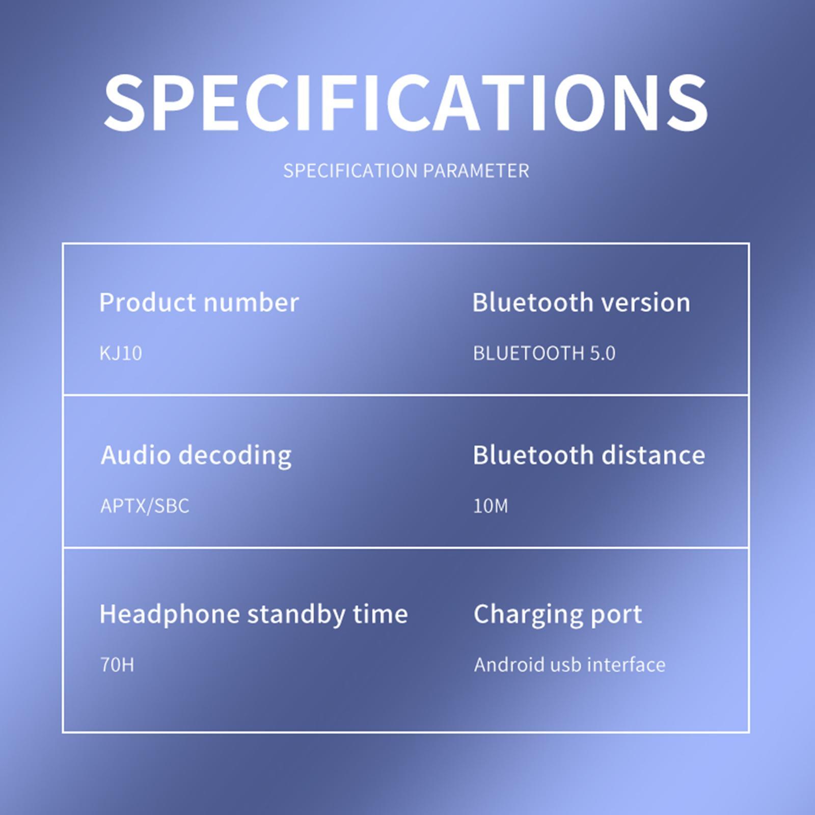 Bluetooth Headset Earpiece V5.0 Hands Calling Noise Cancelling