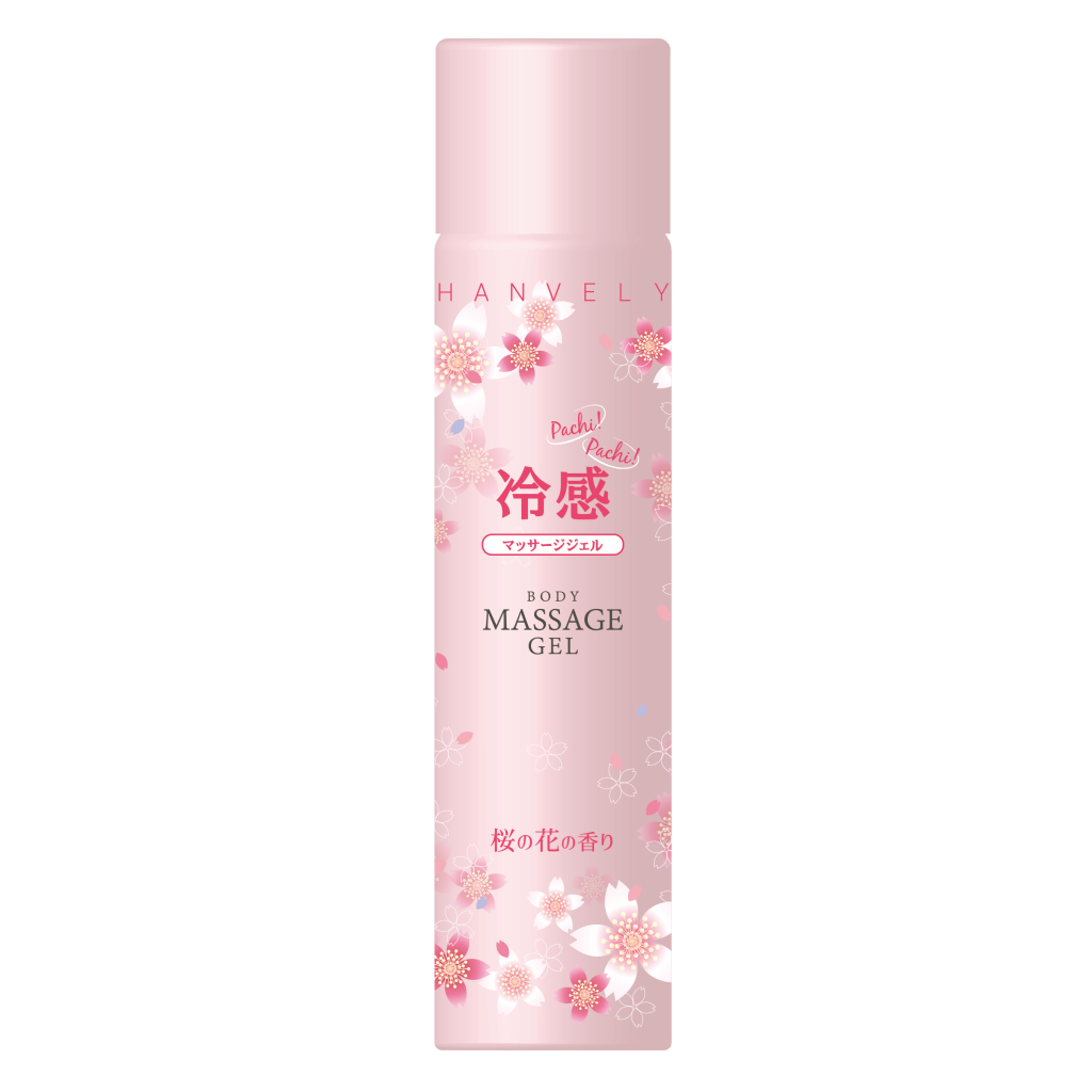 Kem Tan Mỡ Dạng Xịt Hương Hoa Anh Đào Hanvely Body Massage Gel 150g