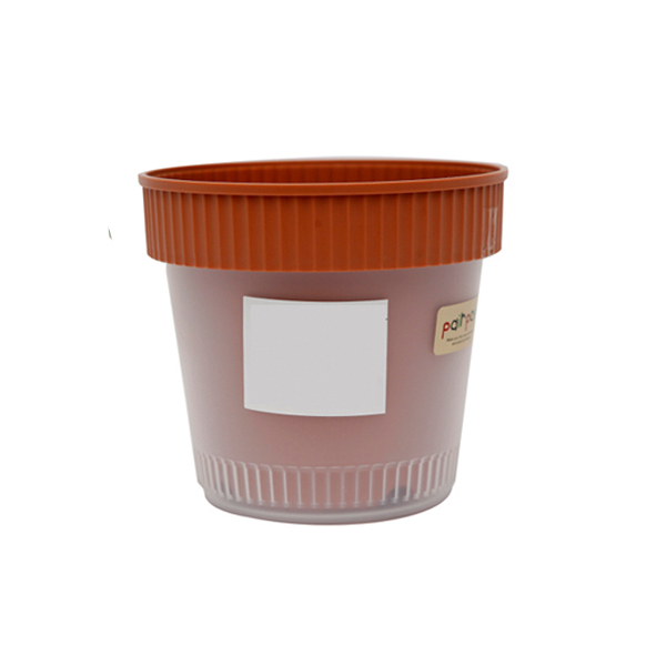 Combo Chậu trồng cây 2 lớp + Xẻng làm vườn cầm tay cán gỗ nội địa Nhật Bản - Giao màu ngẫu nhiên