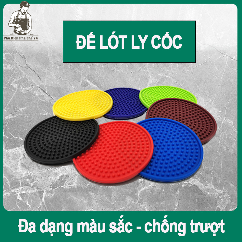 Đế Lót Ly Cao Su PVC - Lót Cốc Đa Năng Loại Dày Lớn