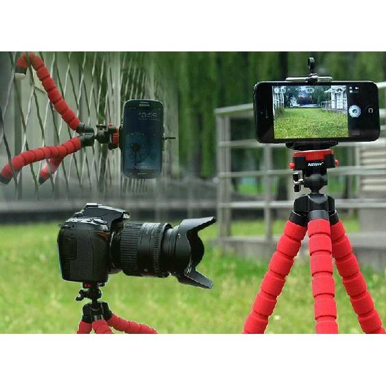 Kẹp điện thoại bạch tuộc, giá để máy ảnh mini, tripod 3 chân livestrem quay video trên mọi địa hình KLH