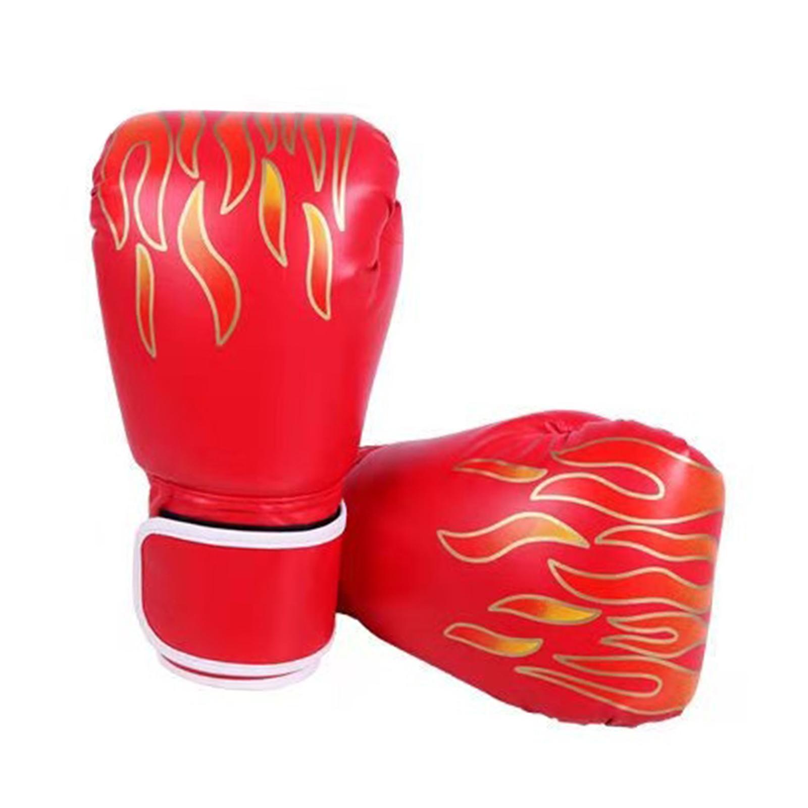 Boxing Gloves Muay Thai Kick Boxing Leather Sparring Heavy Bag Workout MMA Leather Gloves Mitts Work for Men & Women