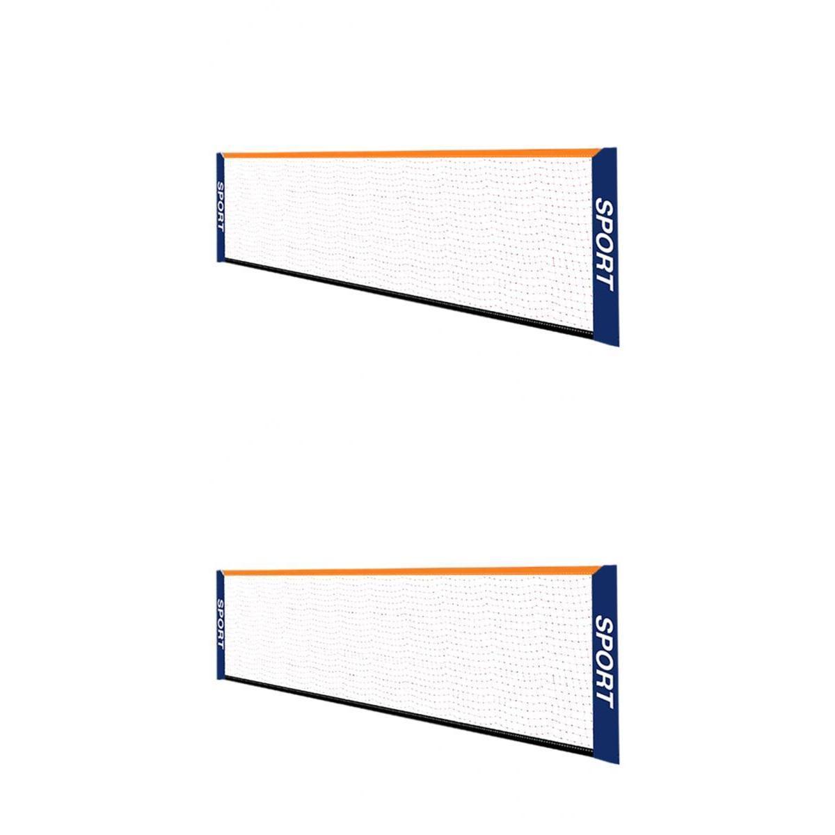 2pcs Badminton Volleyball Net Mesh Easy Assemble for Kids Volleyball Court