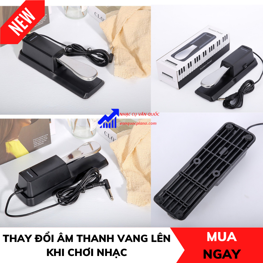 Chân Đạp Pedal Sustain Cho Đàn Piano Electric Keyboards Đàn Organ Trống Điện Guitar