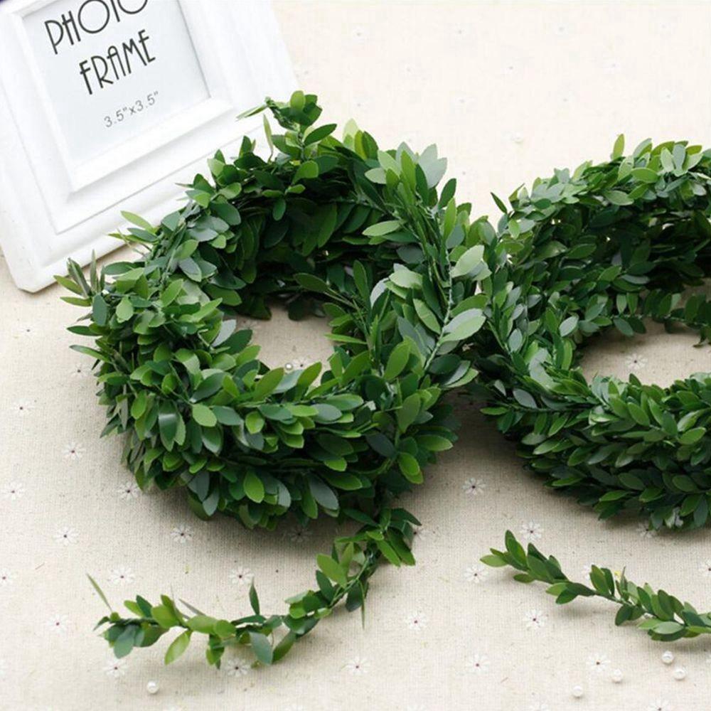 Dây lá cây giả bằng lụa dùng trang trí nhà cửa/các buổi tiệc kích thước 7.5m
