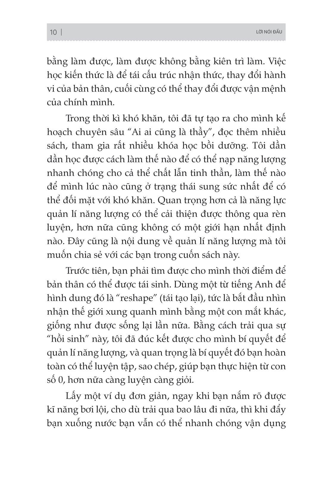 Sạc Năng Lượng - Giải Pháp Cân Bằng Thời Gian Để Làm Tới Nơi, Chơi Tới Bến