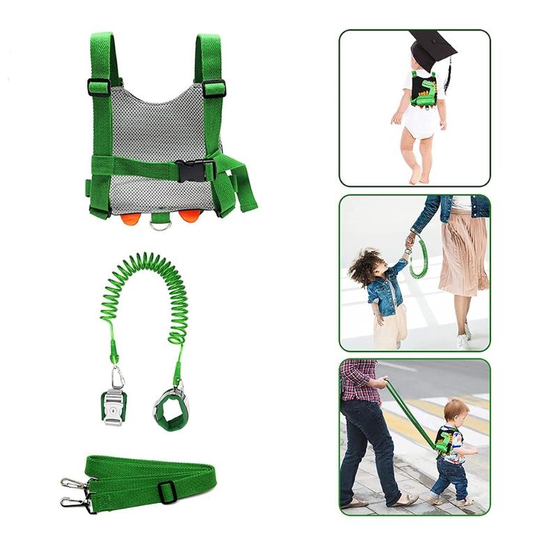 Trẻ Em Chống Mất Ba Lô Ngoài Trời Đi Bộ An Toàn Tay Ban Nhạc Cho 13-30 Tháng Bé 69HE