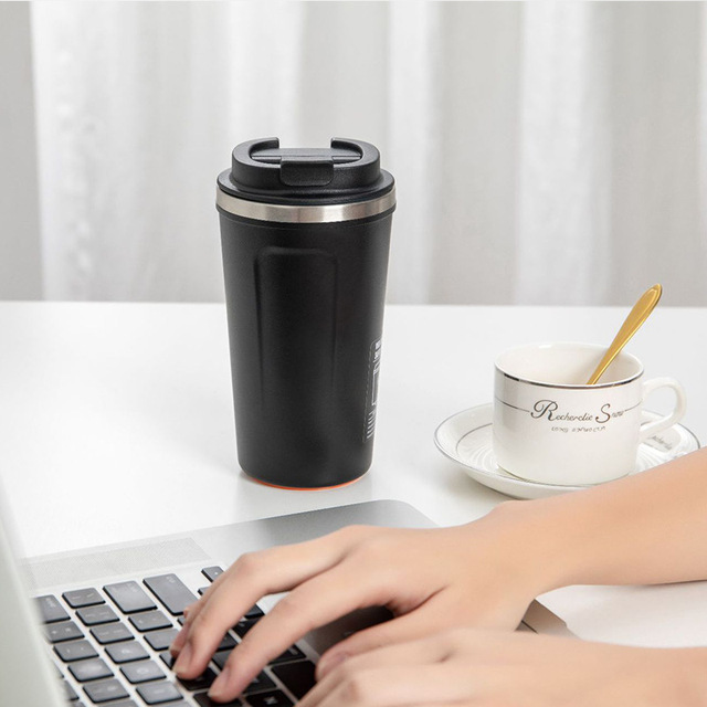 Bình Giữ Nhiệt Trà Cà Phê Chống Đổ Thông Minh Cleacco Chất Liệu Inox 304 Kiểu Dáng Năng Động Boro Sport
