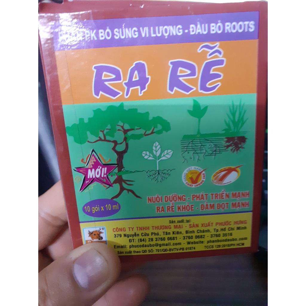 Hộp 10 gói ra rễ phân pk bổ sung vi lượng.